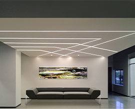 Tavan extensibil cu lumină 40 m²